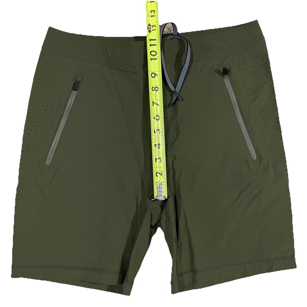 Mack Weldon Shorts Small Army Green Athleisure Work Out Vented 30x7" Inseam - Picture 5 of 7